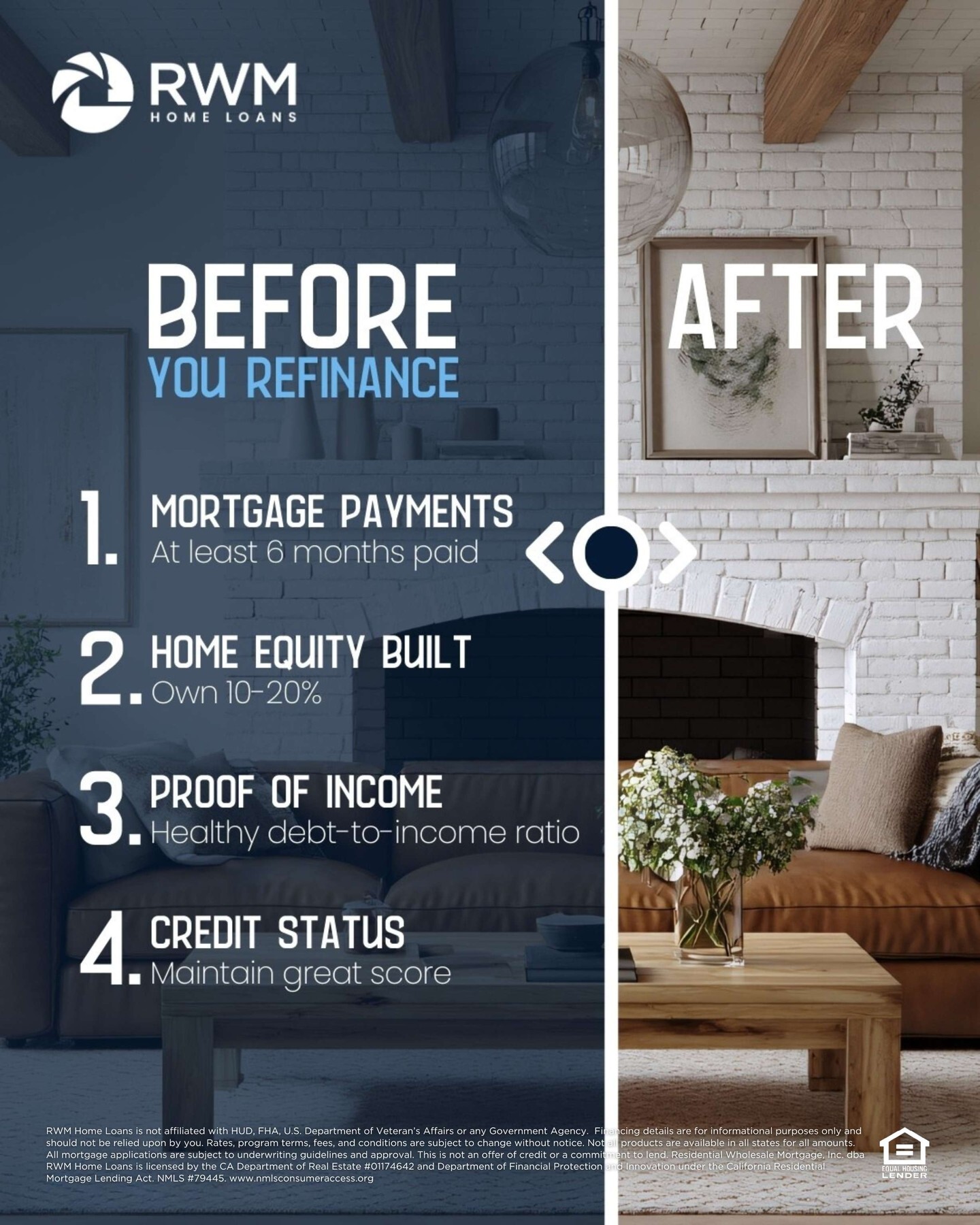 Rates just dipped below 6%, something we haven’t seen in 3.5 years! 👀📉
 
If you’ve been waiting for the right time to refinance, this could be your sign.
 
Lower payment? Shorter term? Tap into equity? It all depends on your goals and the numbers. Don’t forget to factor in closing costs and how long you plan to stay in your home.
 
Let’s review your options so you can make a confident, informed decision! ✅
 
#RWMHomeLoans #Refinance #MortgageEducation #FinancialPlanning