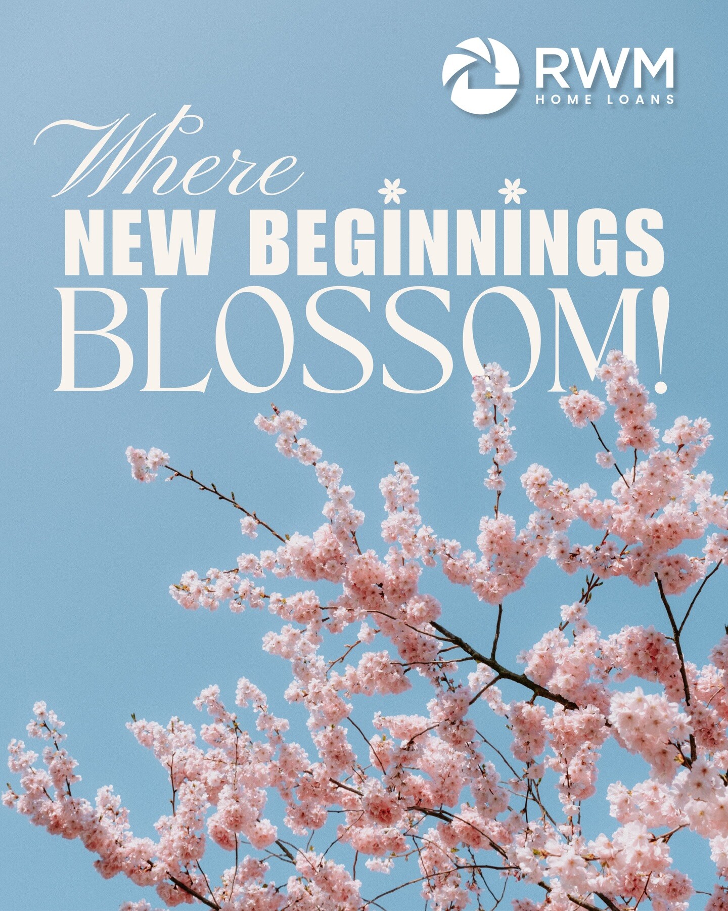 Start fresh in a home of your own, where new beginnings blossom! 🌸 

#RWMHomeLoans #DreamHome #NewBeginnings